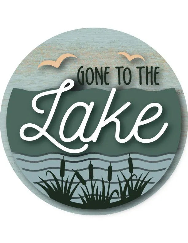 Gone To The Lake Wall Art - iCustomLabel