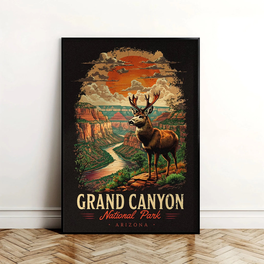Grand Canyon National Park Vintage Poster - iCustomLabel