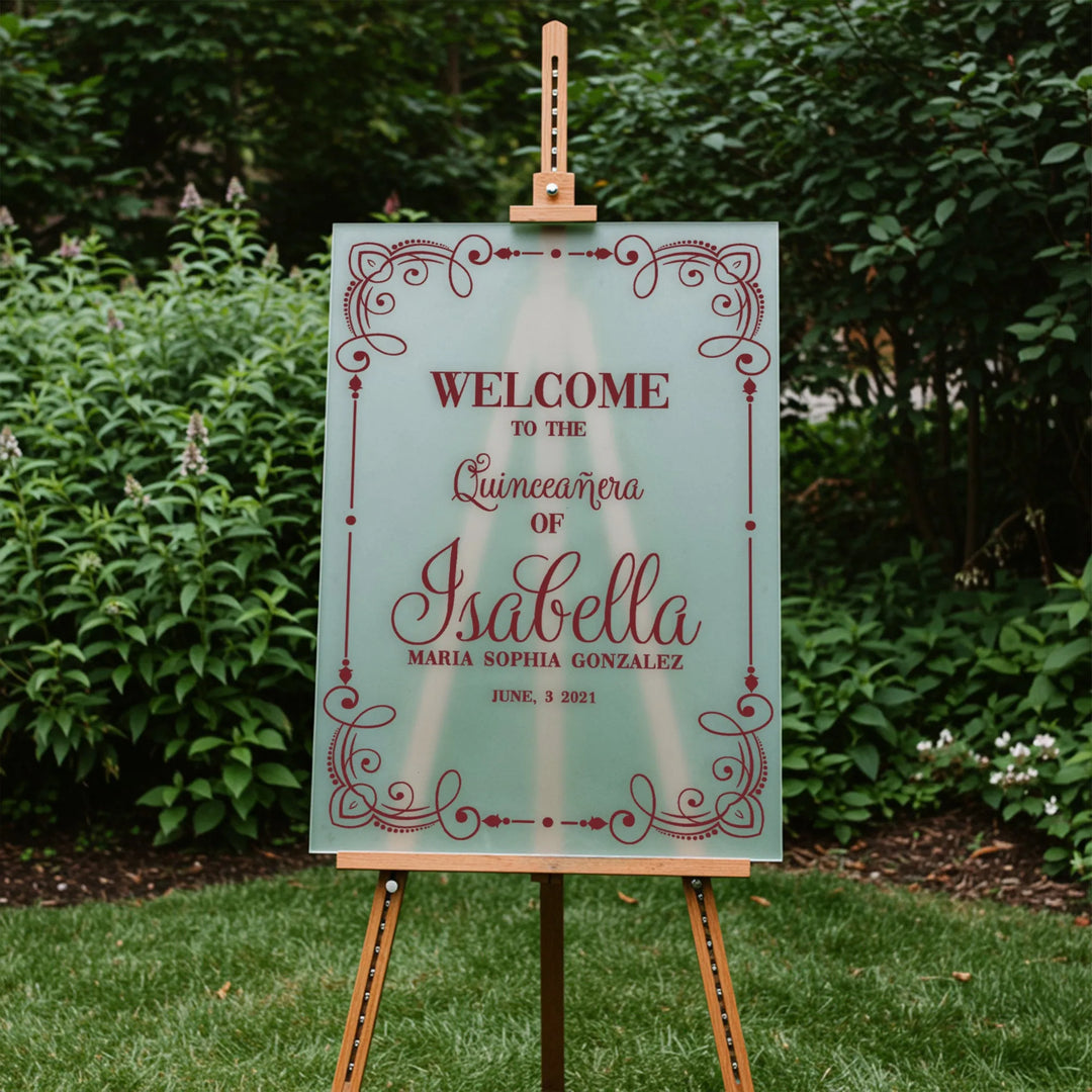 Gratitude Quinceanera Sign - iCustomLabel