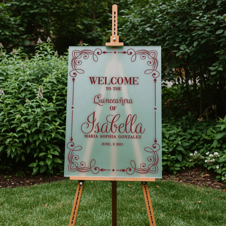 Gratitude Quinceanera Sign - iCustomLabel