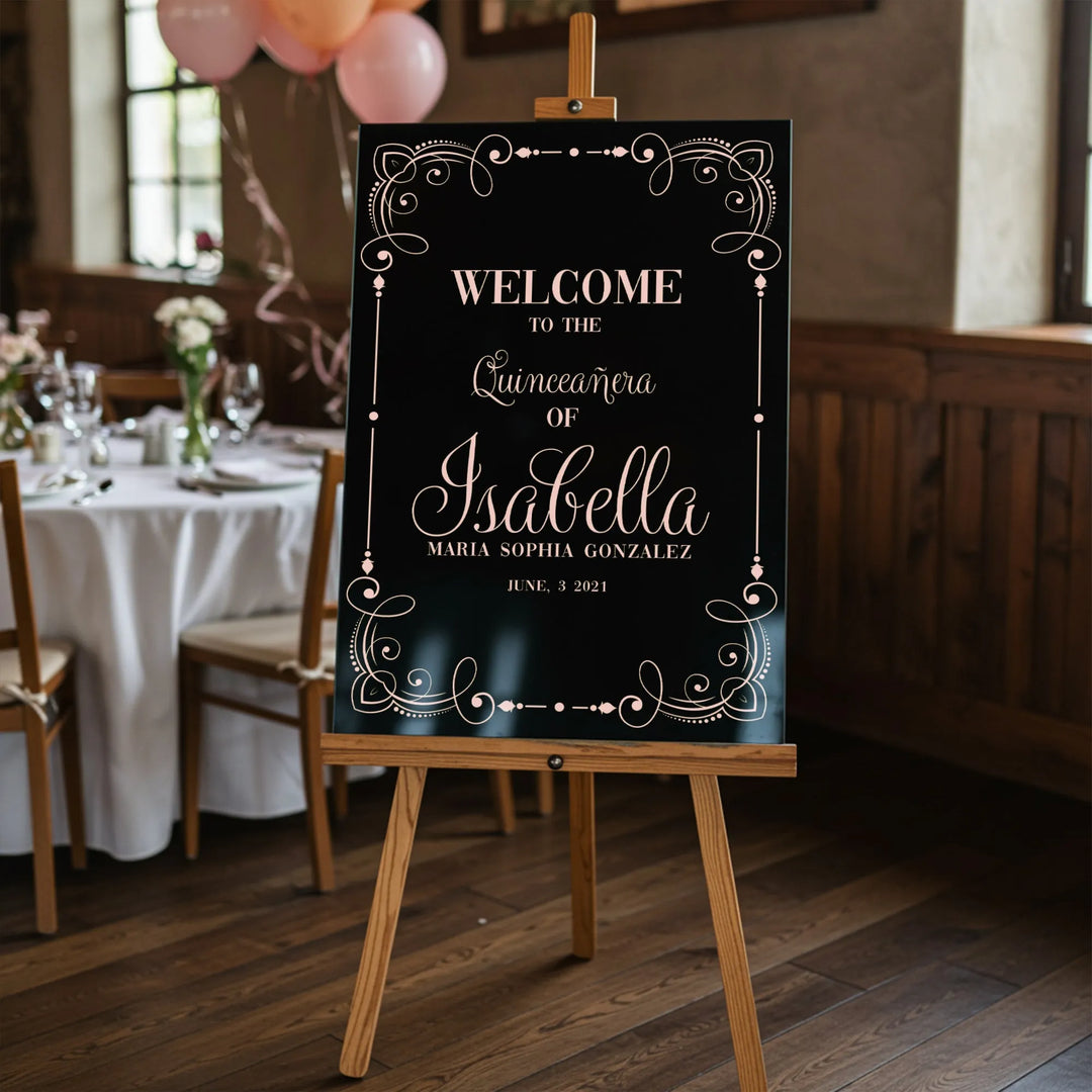Gratitude Quinceanera Sign - iCustomLabel
