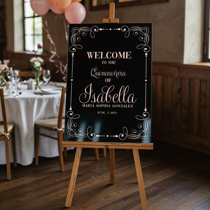 Gratitude Quinceanera Sign - iCustomLabel