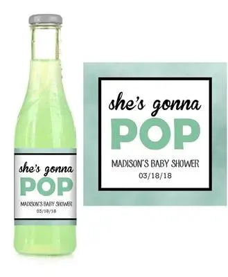 Green Pop Soda Label - iCustomLabel