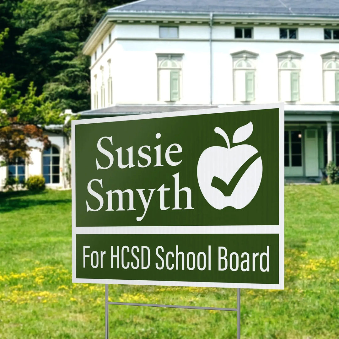 Green School District Political Yard Signs - iCustomLabel