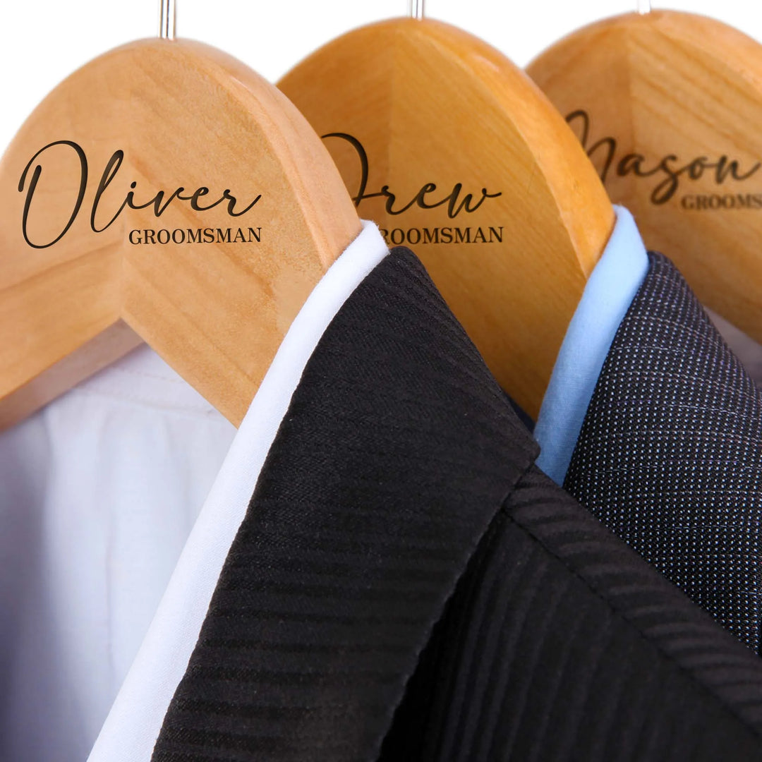 Groomsmen Wedding Hanger - iCustomLabel