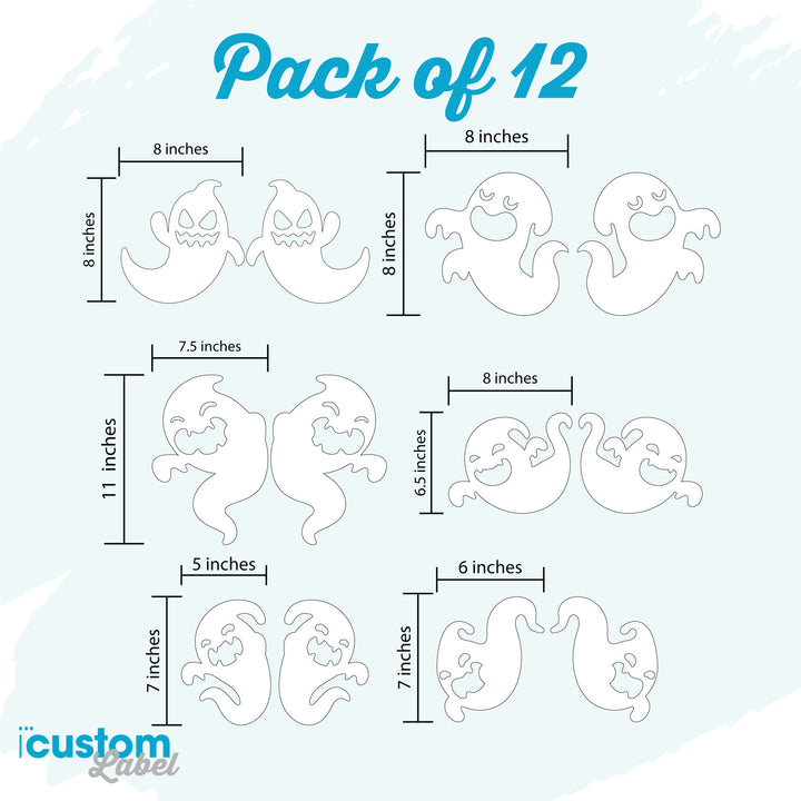 Halloween Ghosts Garage Magnet - iCustomLabel