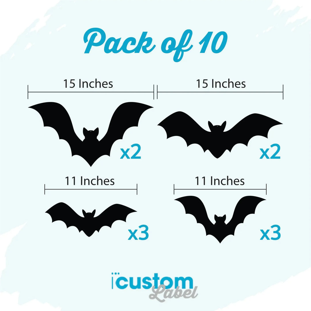 Halloween Hanging Bats - iCustomLabel
