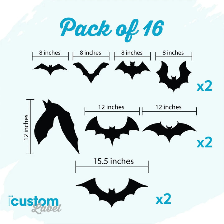 Halloween Magnet Bats - iCustomLabel