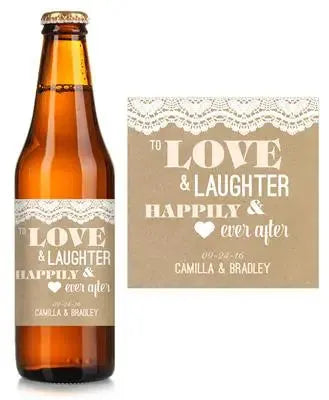 Happily Ever After Beer Label - iCustomLabel