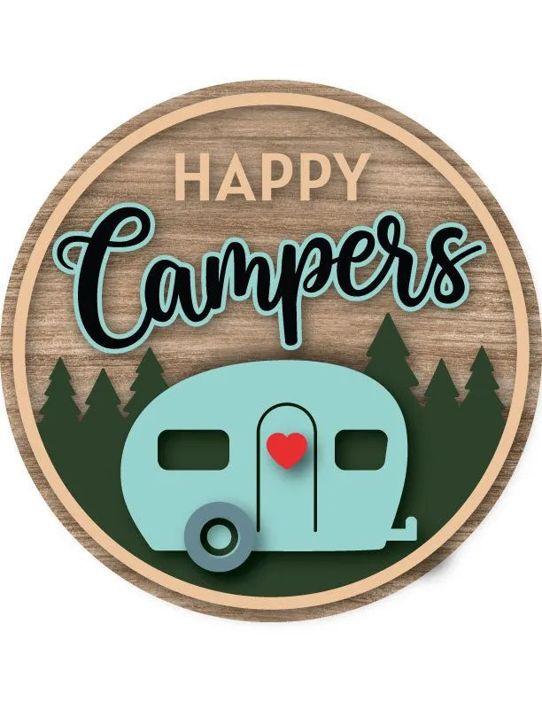 Happy Campers RV Camping Decor - iCustomLabel