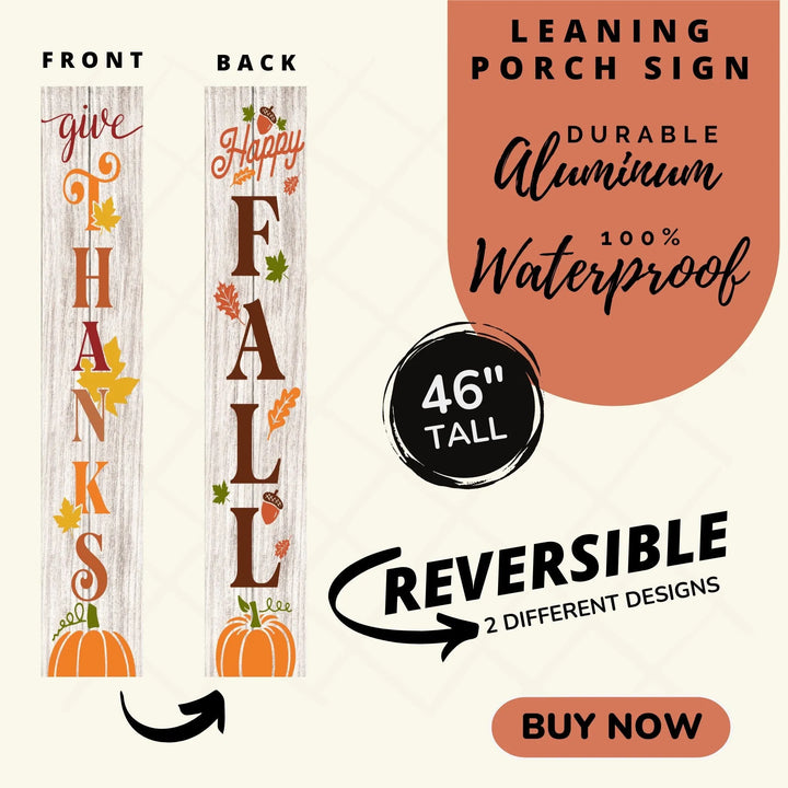 Happy Fall Welcome Porch Sign - iCustomLabel