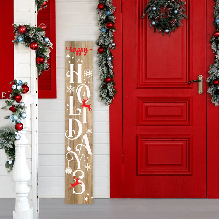 Happy Holidays Porch Sign - iCustomLabel