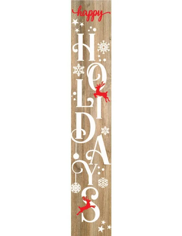 Happy Holidays Porch Sign - iCustomLabel