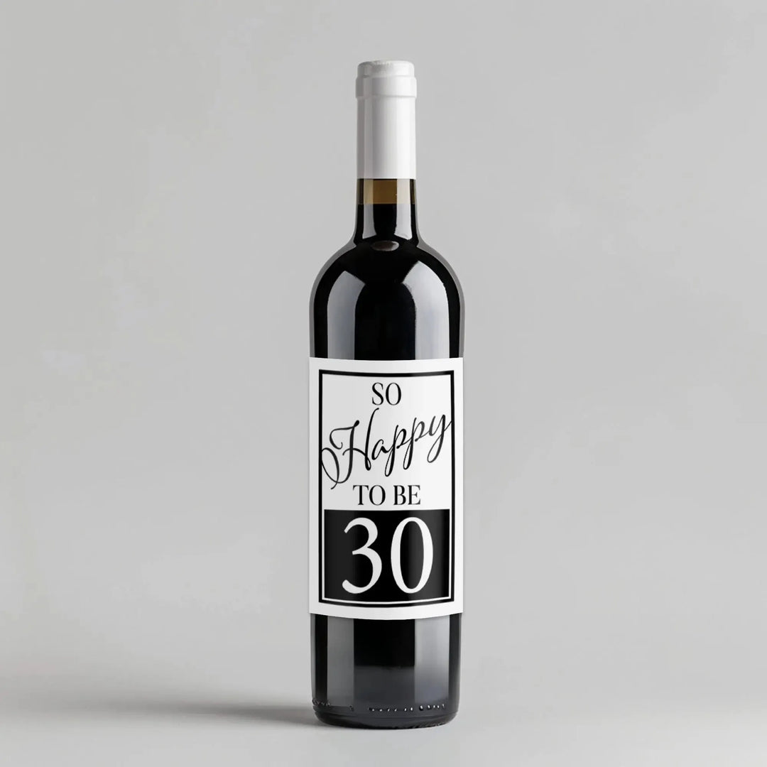 Happy To Be Birthday Wine Label - iCustomLabel