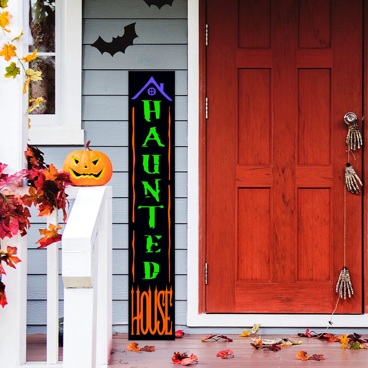 Haunted House Halloween Porch Sign - iCustomLabel
