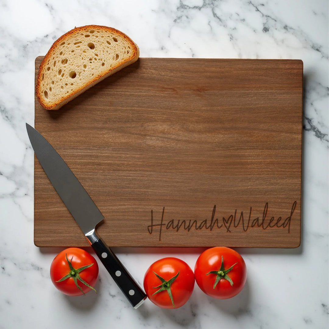Heart Names Cutting Board - iCustomLabel