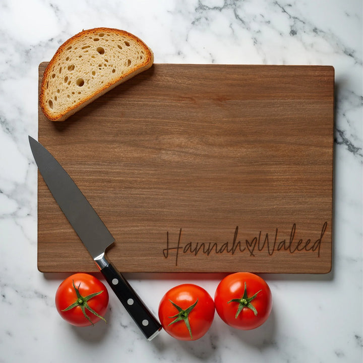 Heart Names Cutting Board - iCustomLabel