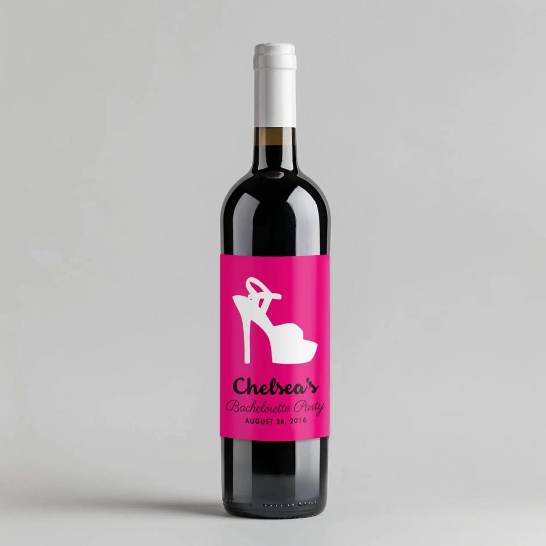 Heels Bachelorette Wine Label - iCustomLabel