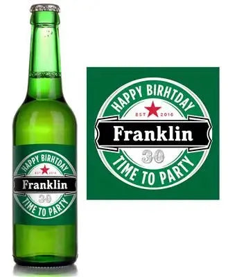 Heinenken Birthday Beer Label - iCustomLabel