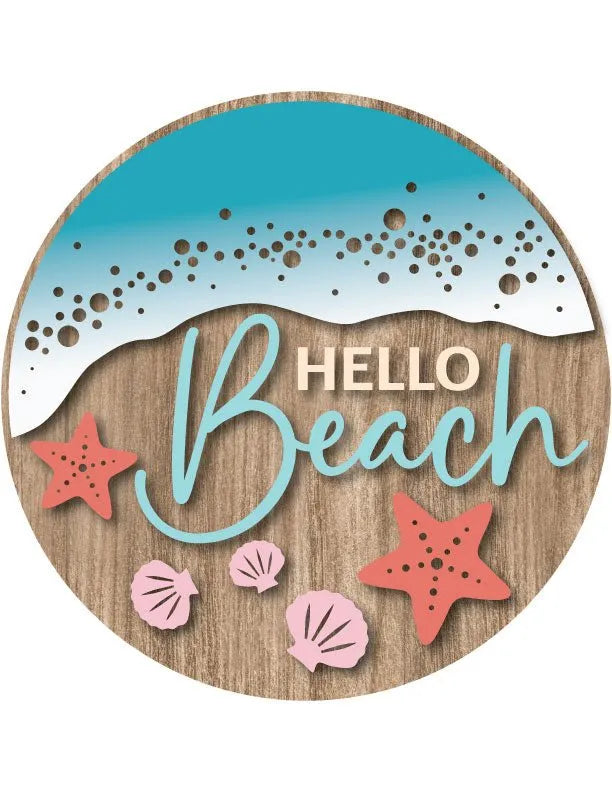 Hello Beach House Wall Art - iCustomLabel