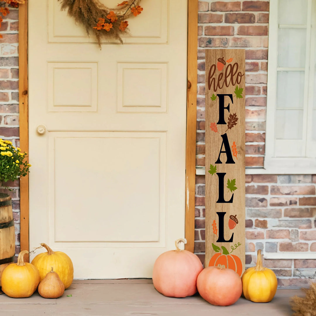 Hello Fall Welcome Porch Sign - iCustomLabel