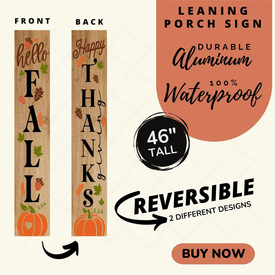 Hello Fall Welcome Porch Sign - iCustomLabel