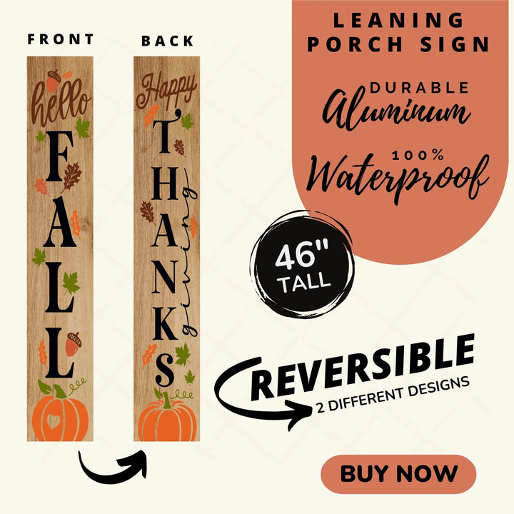 Hello Fall Welcome Porch Sign - iCustomLabel