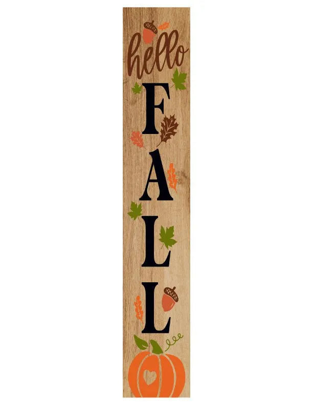 Hello Fall Welcome Porch Sign - iCustomLabel
