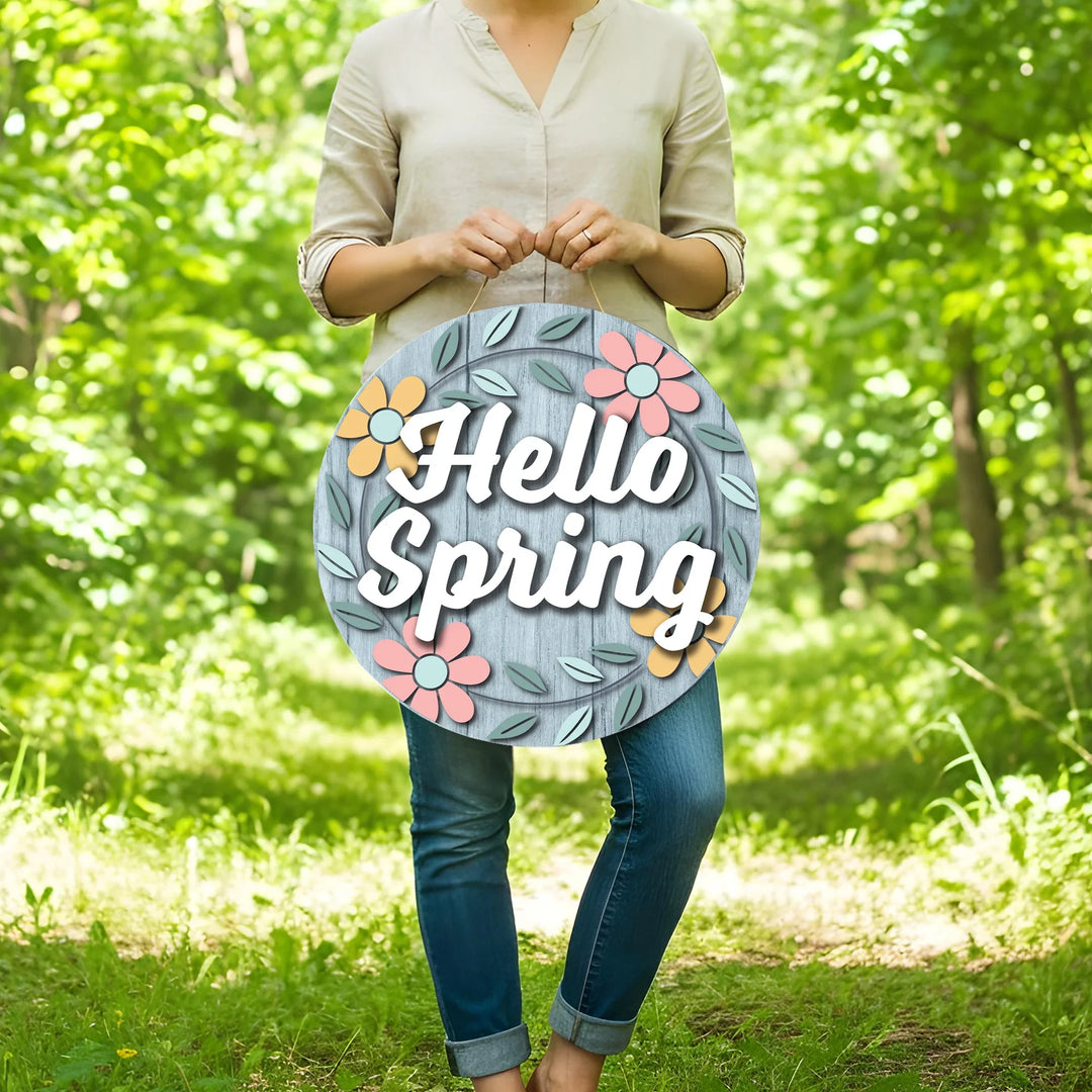 hello-spring-blue-welcome-front-door-decor-icustomlabel-2 - iCustomLabel