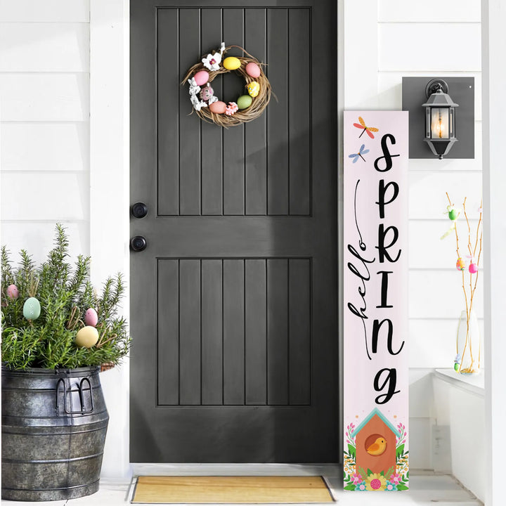 Hello Spring Porch Sign - iCustomLabel