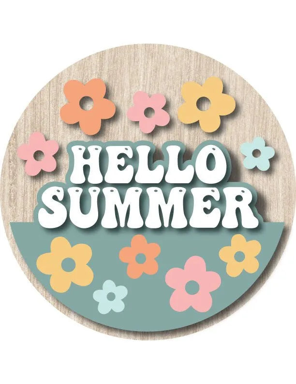 Hello Summer Front Door Decor - iCustomLabel