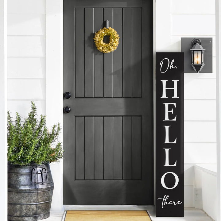 Hello There Porch Leaner Welcome Sign - iCustomLabel