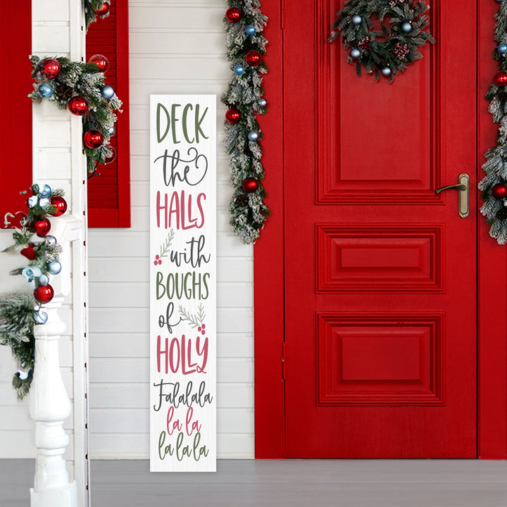 Here Comes Santa Claus Christmas Porch Sign - iCustomLabel