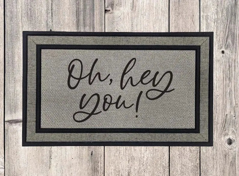 Hey You Door Mat - iCustomLabel