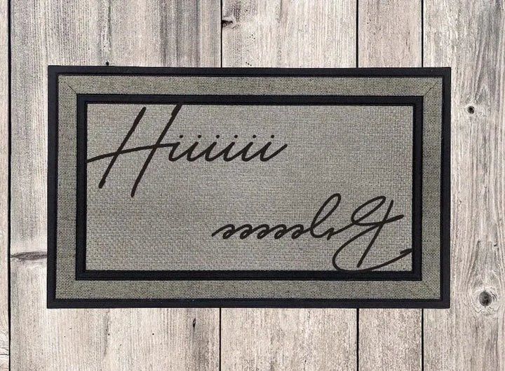 Hi Bye Door Mat - iCustomLabel