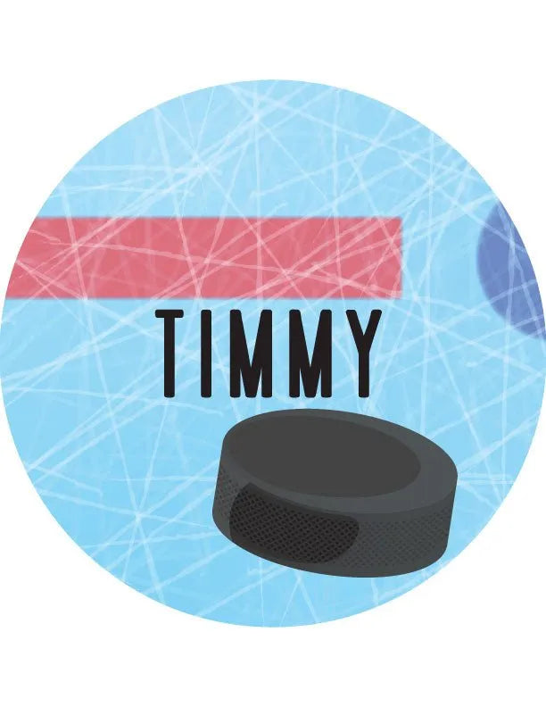 Hockey Custom Wood Sign - iCustomLabel