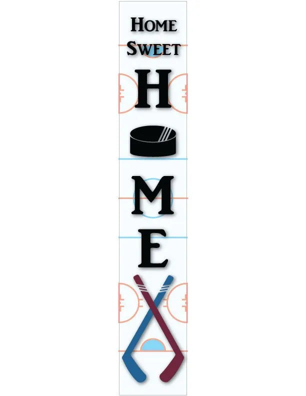 Hockey Home Porch Leaner Welcome Sign - iCustomLabel