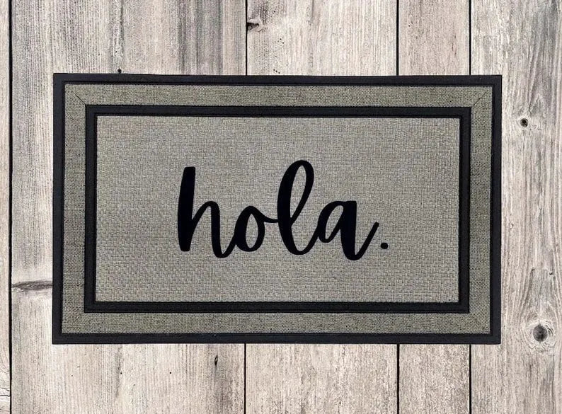 Hola Door Mat - iCustomLabel