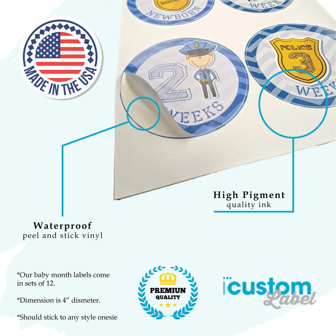 Holiday Firsts Baby Month Stickers - iCustomLabel