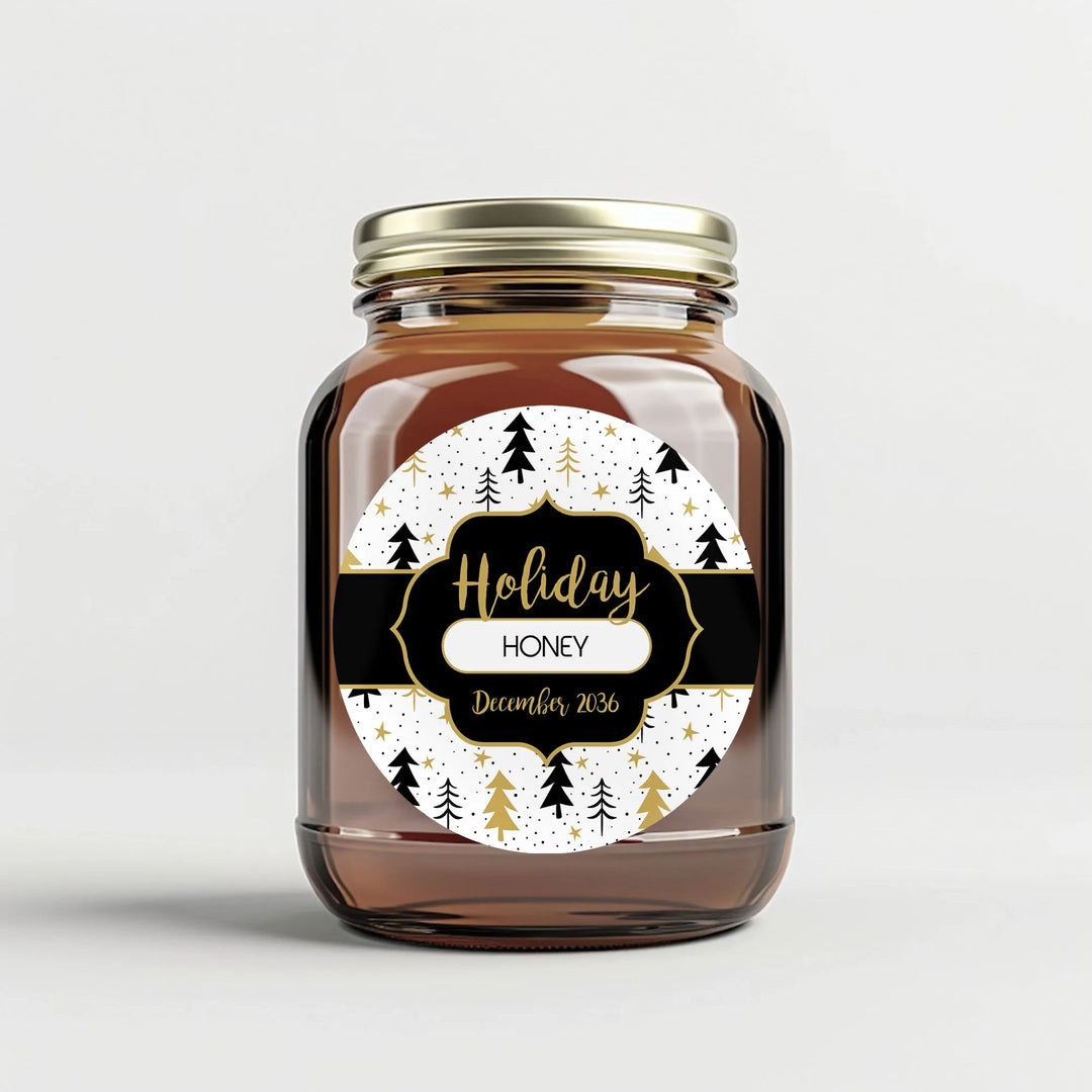 Holiday Trees Canning Label - iCustomLabel