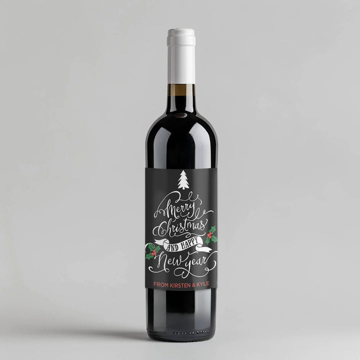 Holly Wine Label