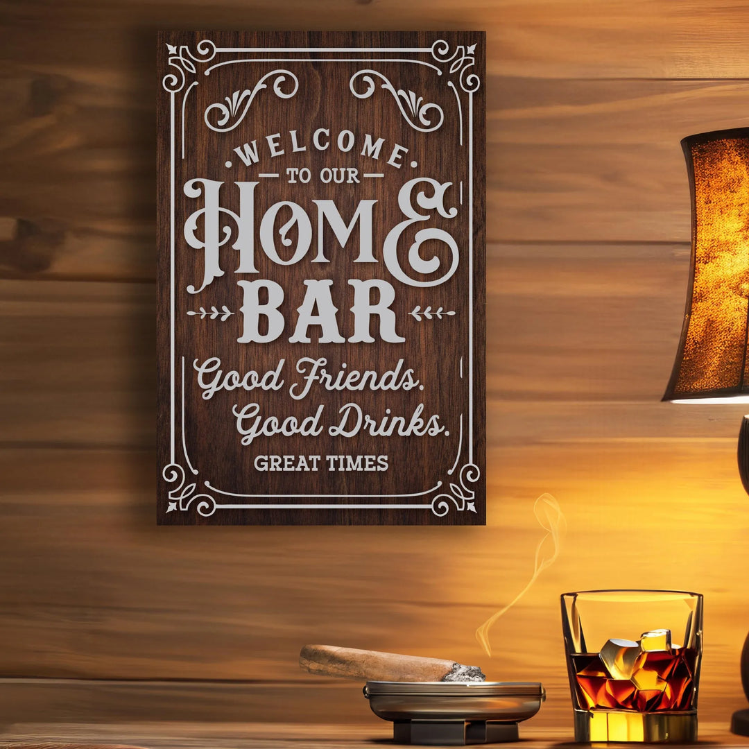 Home Bar Metal Sign - iCustomLabel