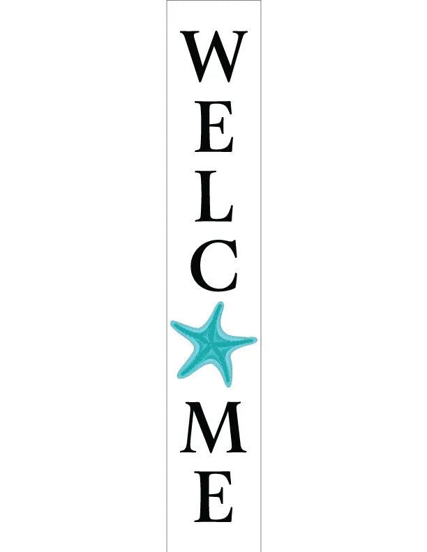 Home Beach Porch Leaner Welcome Sign - iCustomLabel