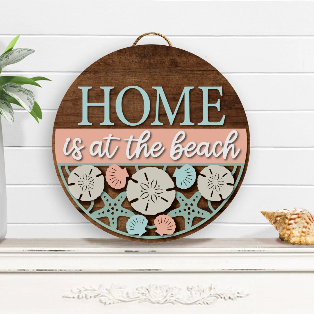 Home Is At The Beach House Decor - iCustomLabel