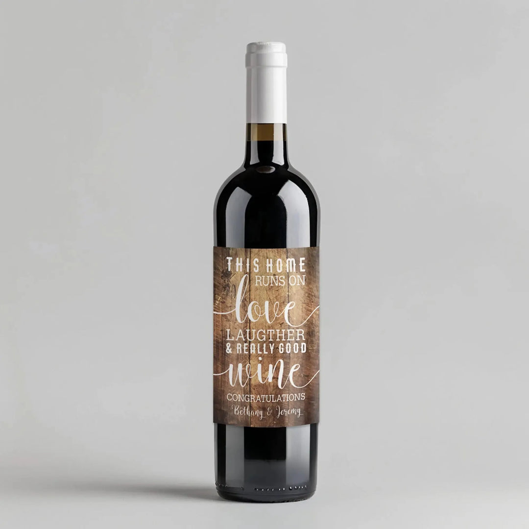 Home Runs Wine Label - iCustomLabel