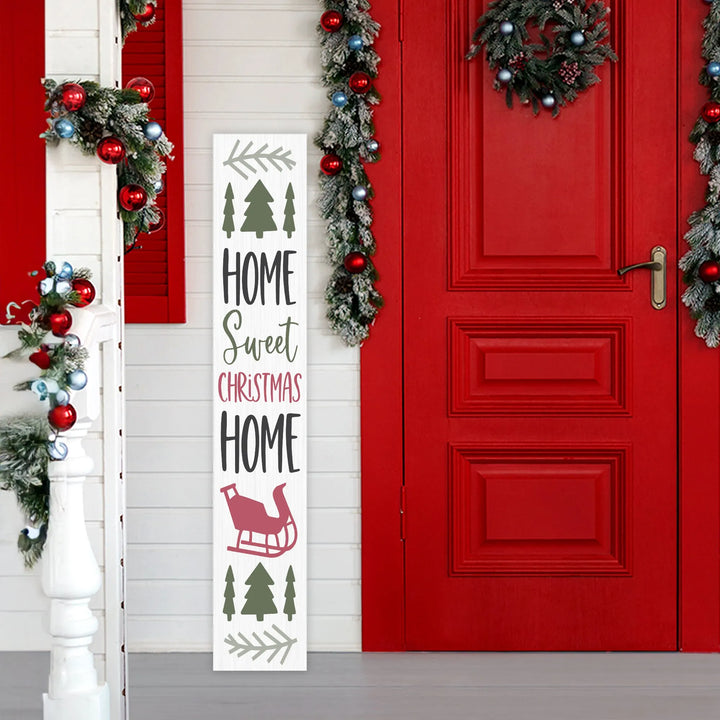 Home Sweet Christmas Porch Sign - iCustomLabel