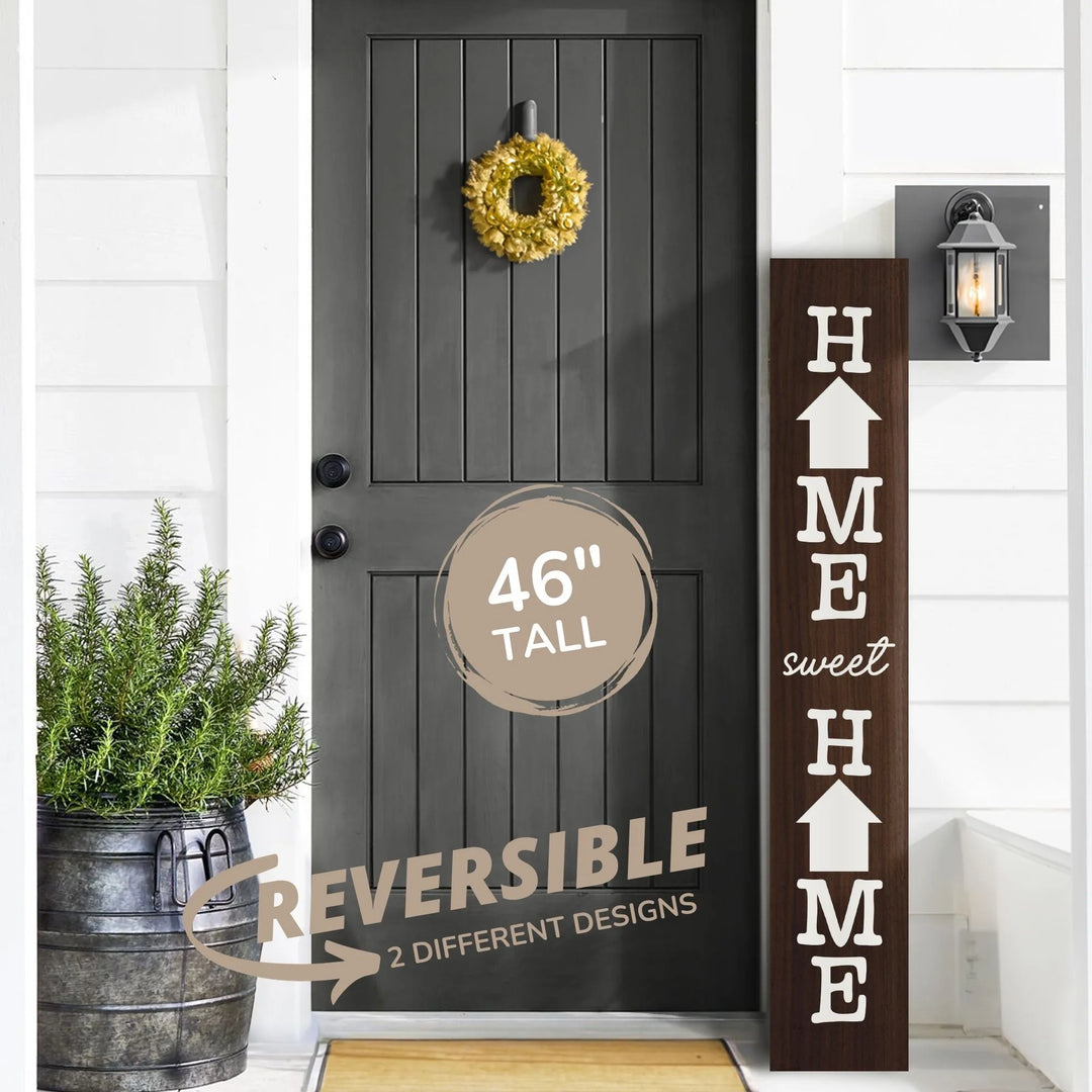 Home Sweet Home Porch Leaner Welcome Sign - iCustomLabel