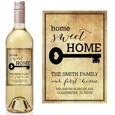 Home Sweet Home Wine Label - iCustomLabel