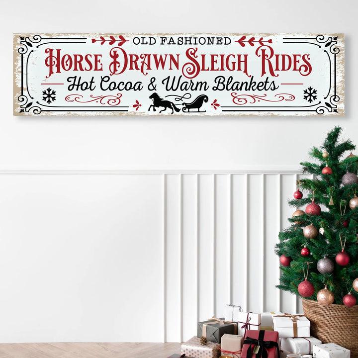Horse Drawn Christmas Wall Decor - iCustomLabel