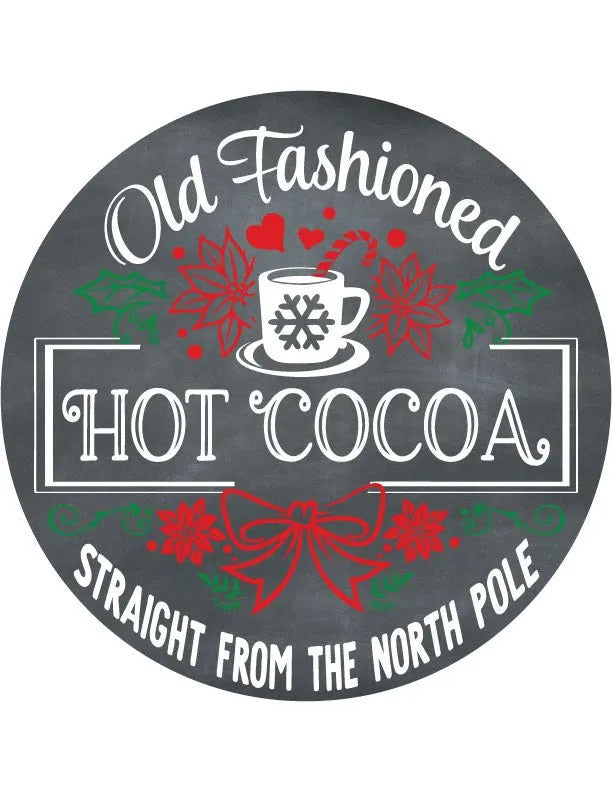 Hot Chocholate Christmas Metal Sign - iCustomLabel